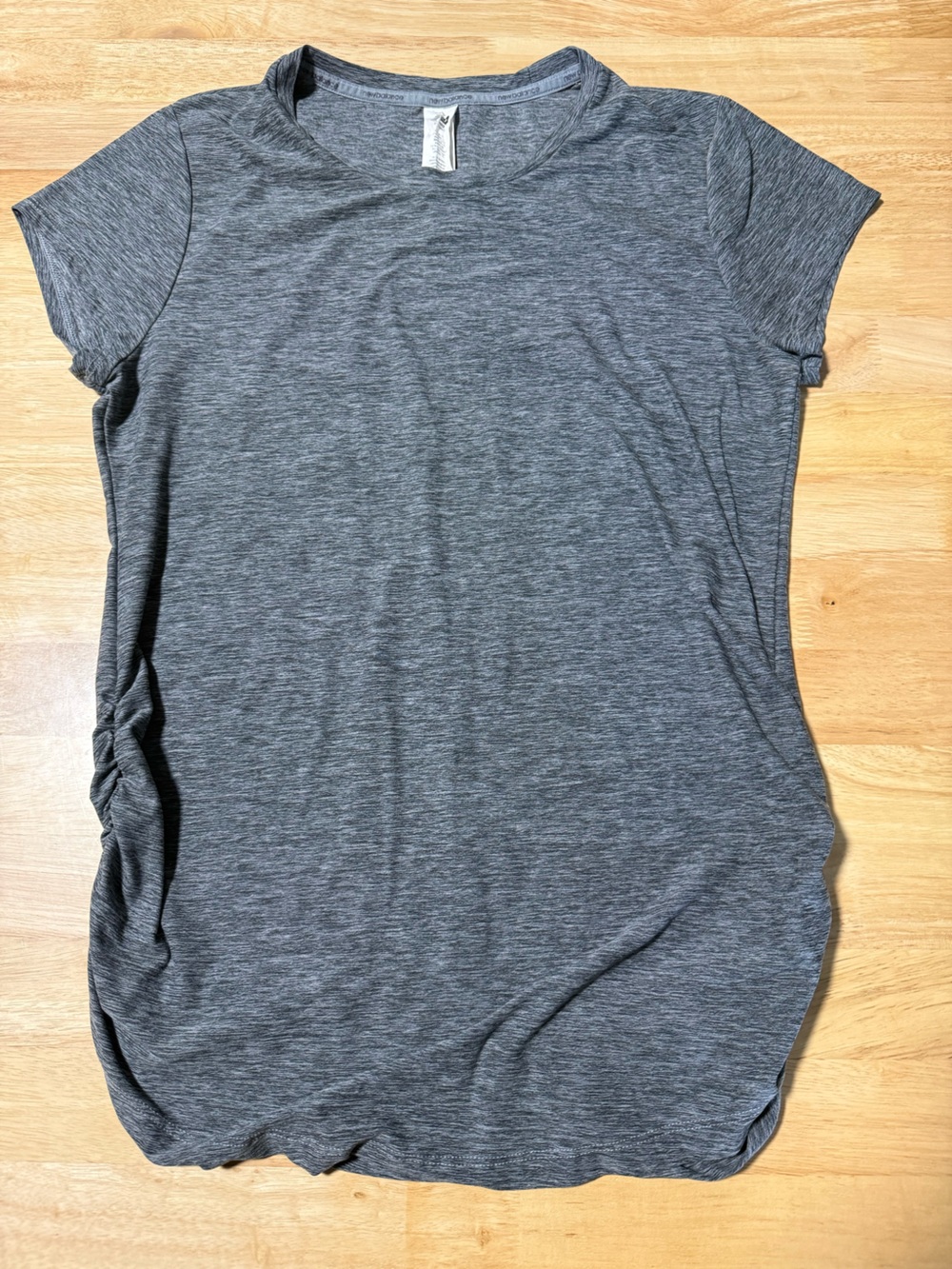 New Balance Women’s Gray Heather Short Sleeve Athletic Performance Top